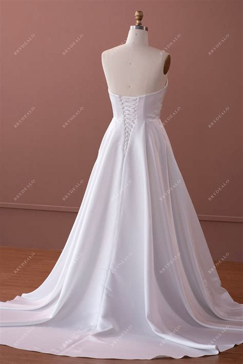 Elegant A-Line Wedding Dress - Timeless Luxury | Brydealo
