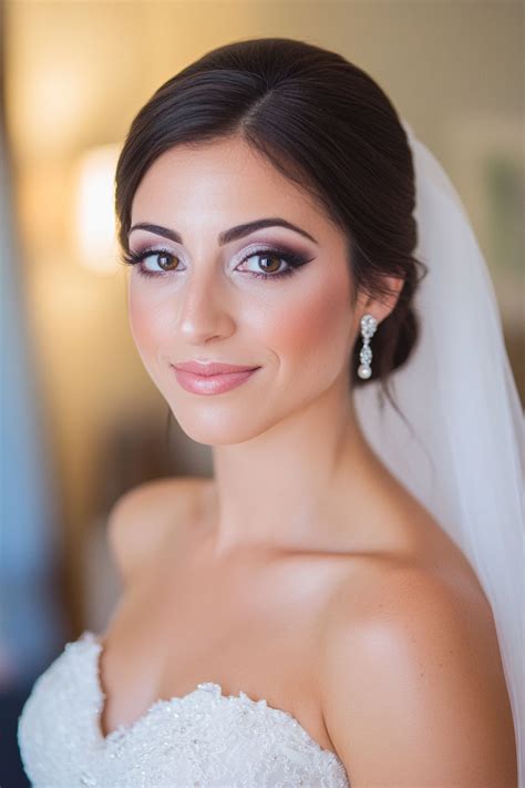 What artistry techniques ensure elegant, flash-proof bridal makeup for photos?