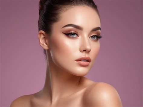 Premium Photo | Young woman with elegant makeup