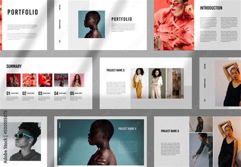 Digital Portfolio Layout Stock Template | Adobe Stock