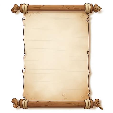 Premium Photo | A cartoon illustration of a scroll with a scroll and ...