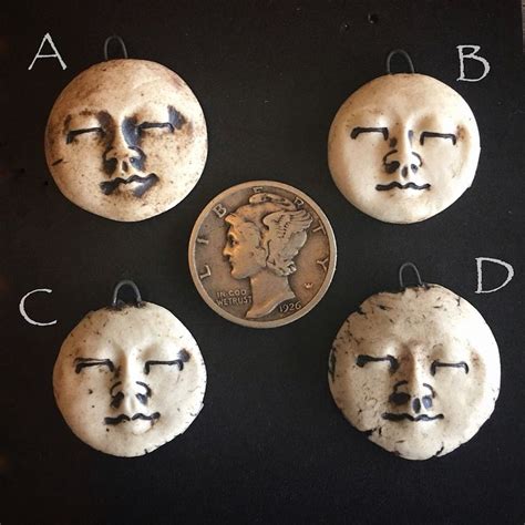 Face charms, porcelain faces, face components, jewelry face components ...