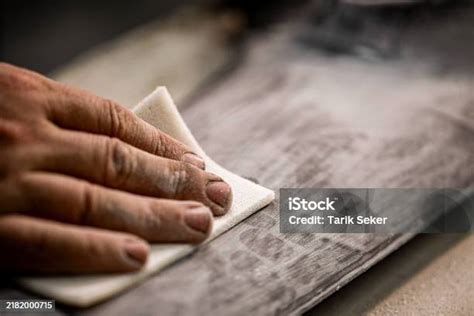 Handcrafted Beauty Artisan Creating Detailed Designs In Wood Stock ...