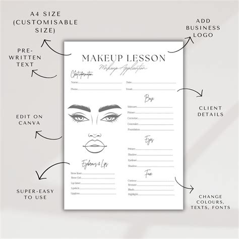 Makeup Lesson, Face Chart, Makeup Course, Makeup Artist Tutorial ...