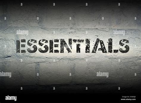 Essential word hi-res stock photography and images - Alamy