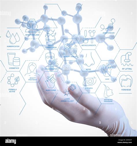 Cosmetology process with Beauty therapy,bodycare,healthcare,wellness ...