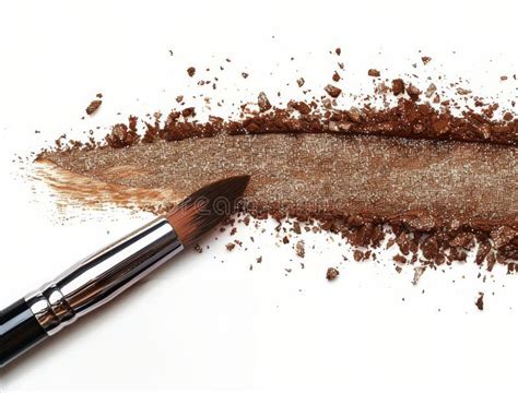 Close Up of a Makeup Brush on a White Surface Stock Image - Image of ...