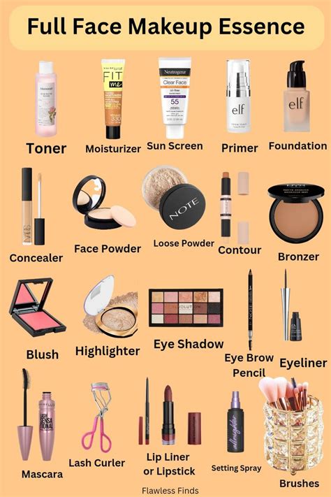 Full Face Makeup Essentials | All Makeup Products List