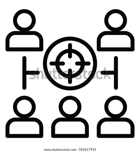 Group People Single Focus Representing Focus Stock Vector (Royalty Free ...
