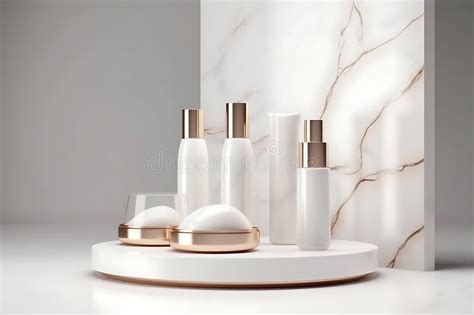 Beauty, Cosmetic Product Presentation Stand. Luxury Feminine Template ...