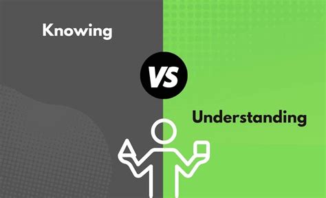 Knowing vs. Understanding - What's The Difference (With Table) | Diffzy ...