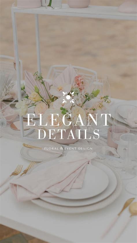 Custom Brand and Logo | Elegant Details Floral Design | Alex Collier Design