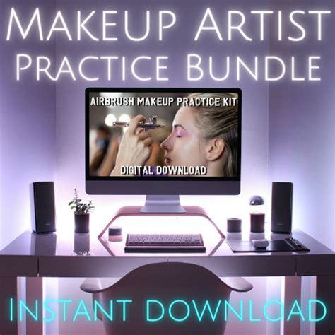 AIRBRUSH MAKEUP PRACTICE Bundle Kit Digital Download | Makeup Artist ...