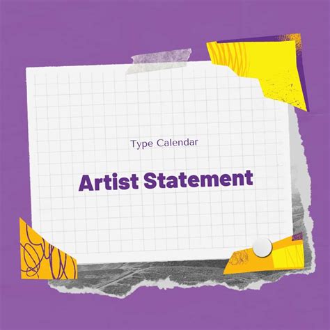 Artist Statement Template: Free Artist Statement Examples PDF