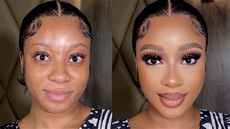 DETAILED MAKEUP TRANSFORMATION TUTORIAL ON MY CLIENT - YouTube