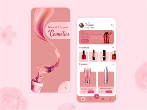 Beauty Cosmetics App UI Design on Behance