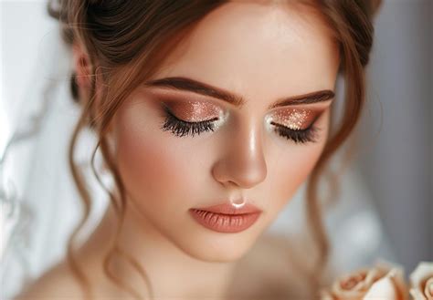 Photo of makeup artist doing bridal woman elegant makeup | Premium AI ...