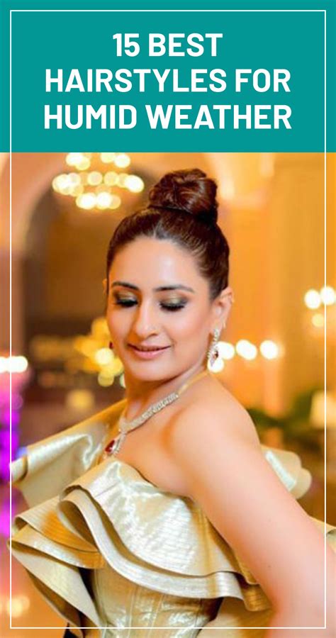 What elegant hairstyles best withstand humidity for an outdoor event?