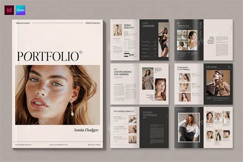 Makeup Artist Portfolio Template, Print Templates | GraphicRiver