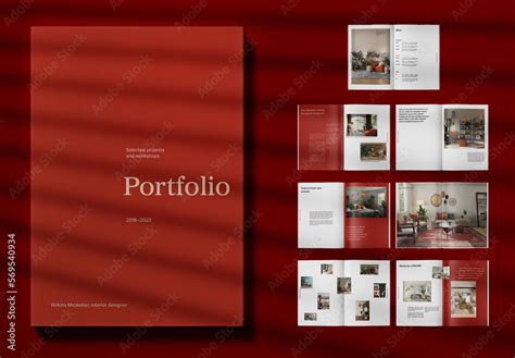 Elegant Portfolio Layout Stock Template | Adobe Stock