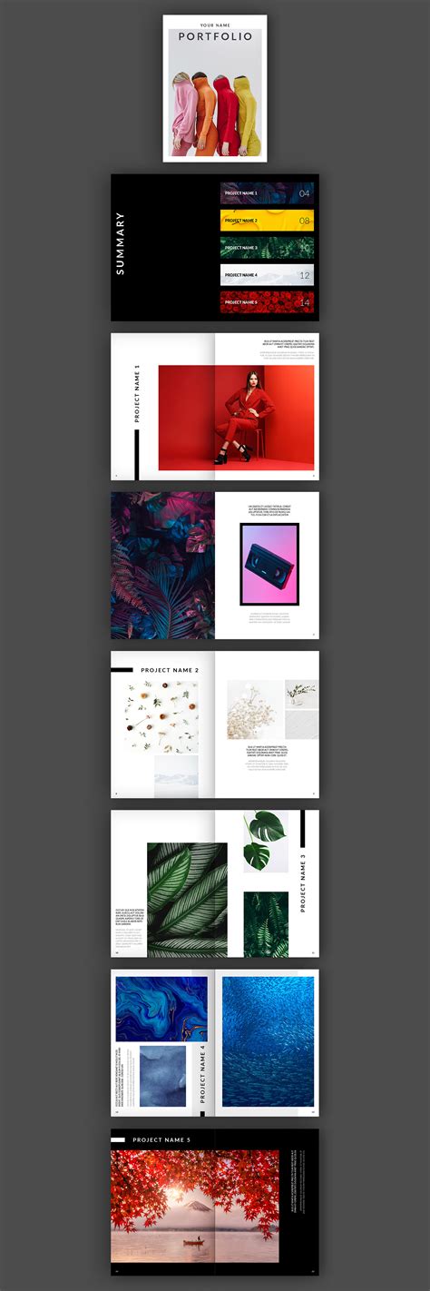 Minimalist Portfolio Layout (Download) | Images :: Behance