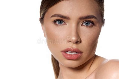 Elegant Young Woman Showcasing Stylish Beauty Stock Image - Image of ...