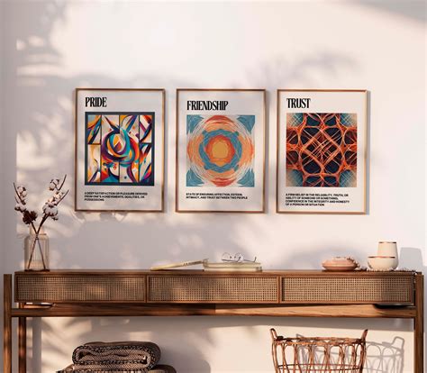 Emotions of Connection Trio Art Prints • Pride, Friendship, Trust ...