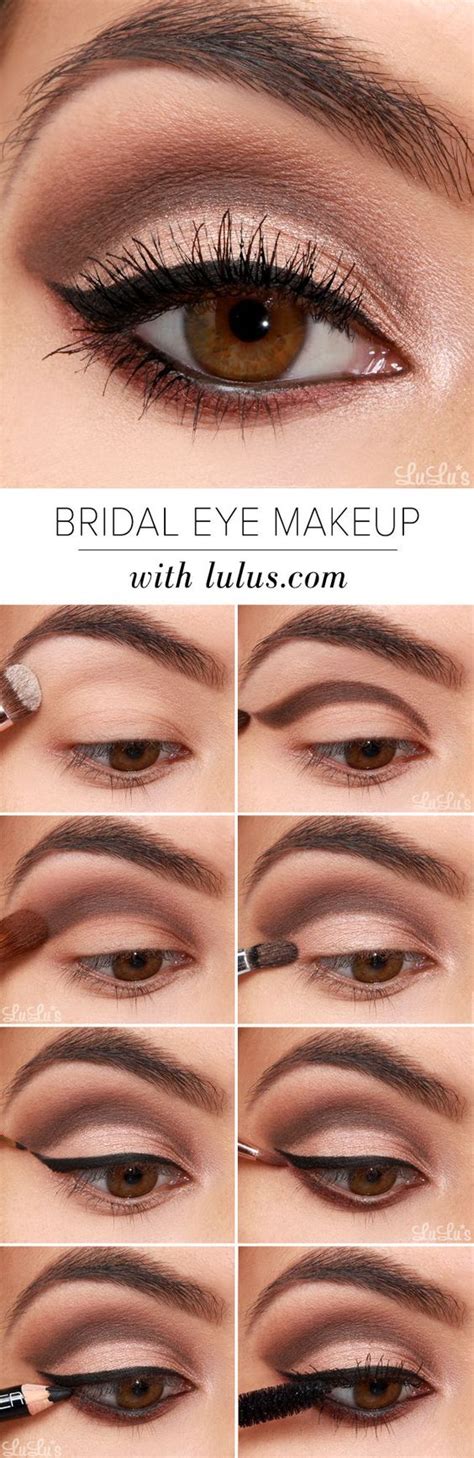 15 Easy Step by Step Bridal Eye Makeup Tutorials - Pretty Designs