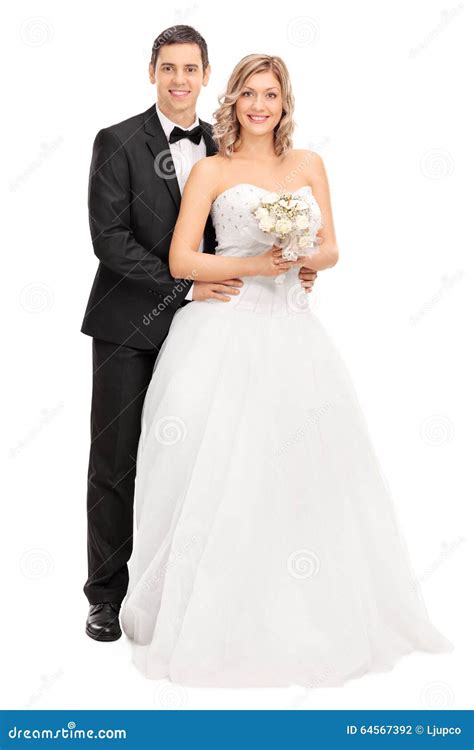 Young Bride And Groom Posing Together Stock Photo - Image: 64567392