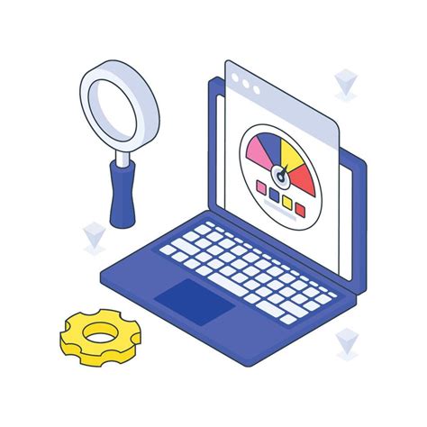 Website Optimization isometric Colored illustration 54919897 Vector Art ...