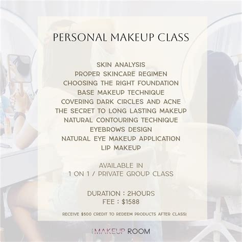 PERSONAL MAKEUP CLASS | THE MAKEUP ROOM – The Makeup Room