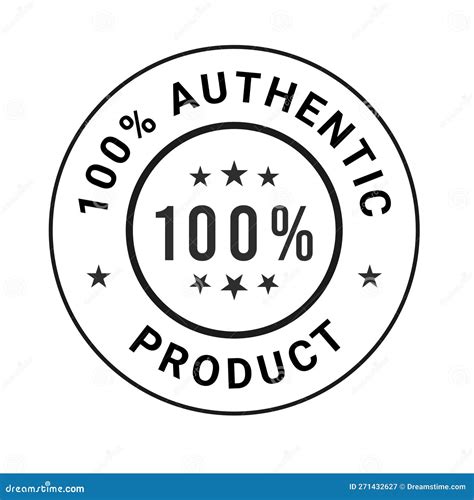 100 Authentic Logo