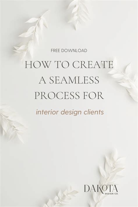Luxury Client Experience Process Checklist | Free Download Dakota Design Co