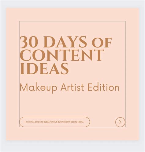 Makeup Artist Content Creation Ideas for Social Media - Etsy