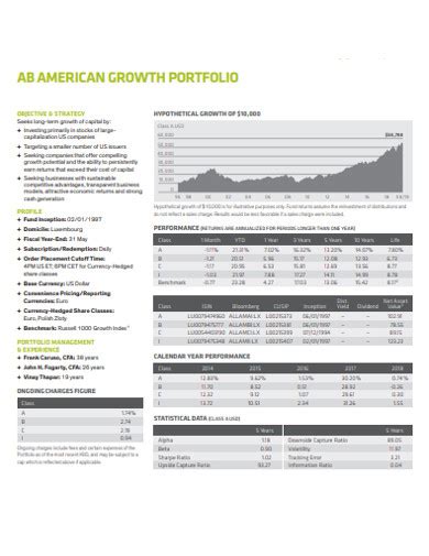 10+ Growth Portfolio Examples to Download