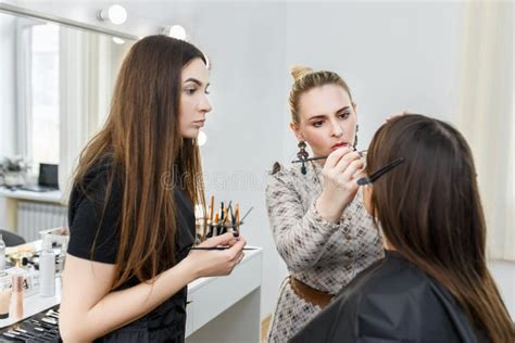 Professional Makeup Teacher Stock Photo - Image of girl, real: 104182658