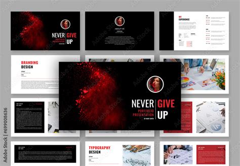 Portfolio Presentation Layout Stock Template | Adobe Stock