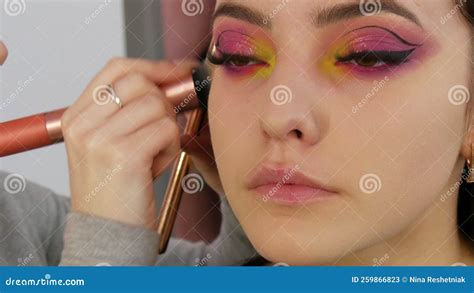 A Special Brush for Blush or Foundation or Concealer, Apply Texture To ...