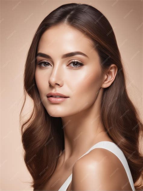 Premium AI Image | Portrait of beautiful young woman with luxury makeup ...