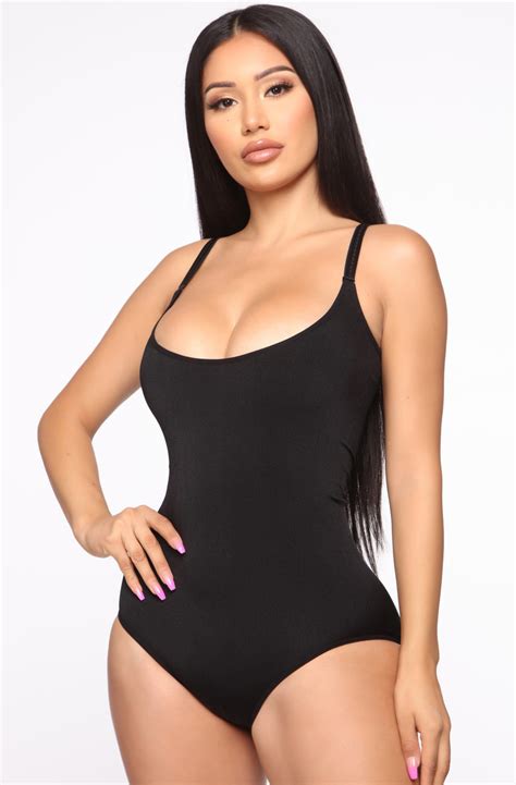 Waisting My Time Shapewear Bodysuit - Black | Fashion Nova