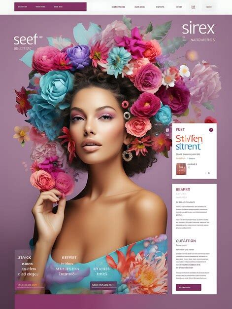 Premium Photo | Website of Beauty Blog for Men and Women Vibrant and ...