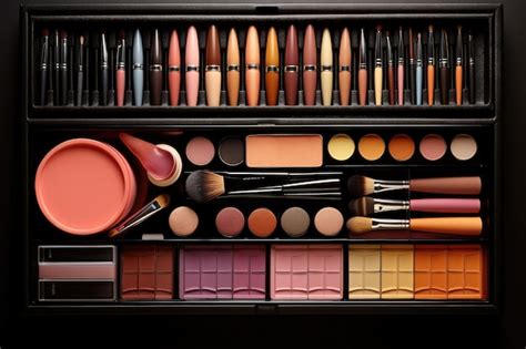 Premium AI Image | Professional makeup palette case and set cosmetics ...