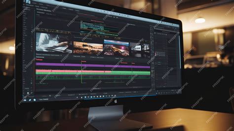 Premium Photo | A Photo of a Video Editing Software Interface