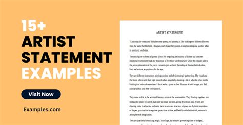 Artist Statement - 15+ Examples, Format, Pdf | Examples