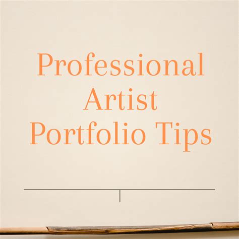 Professional Artist Portfolio Tips