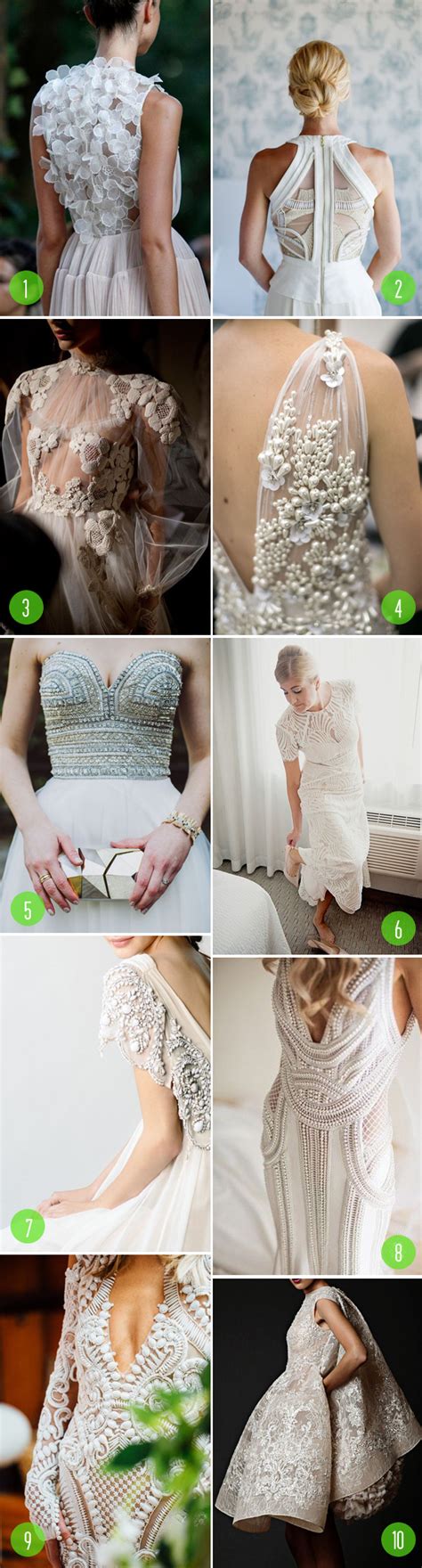 Top 10: Wedding dress details - Brooklyn Bride - Modern Wedding Blog