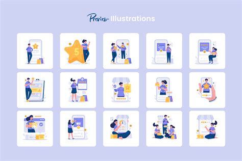 Customer Feedback Illustration Set :: Behance