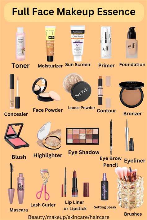 All makeup products list step by step – Artofit