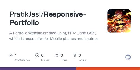 GitHub - PratikJasl/Responsive-Portfolio: A Portfolio Website created ...