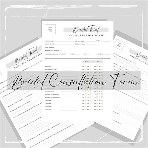 Bridal Makeup Consultation Form Template | Saubhaya Makeup